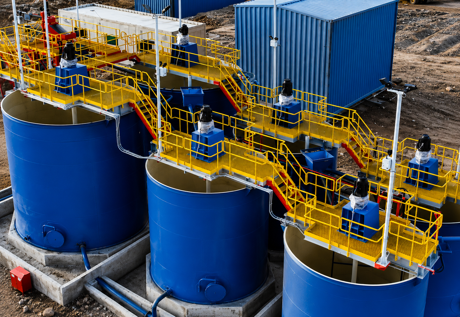 Tolvas y tanques de proceso — equipos mineros ALYABE
