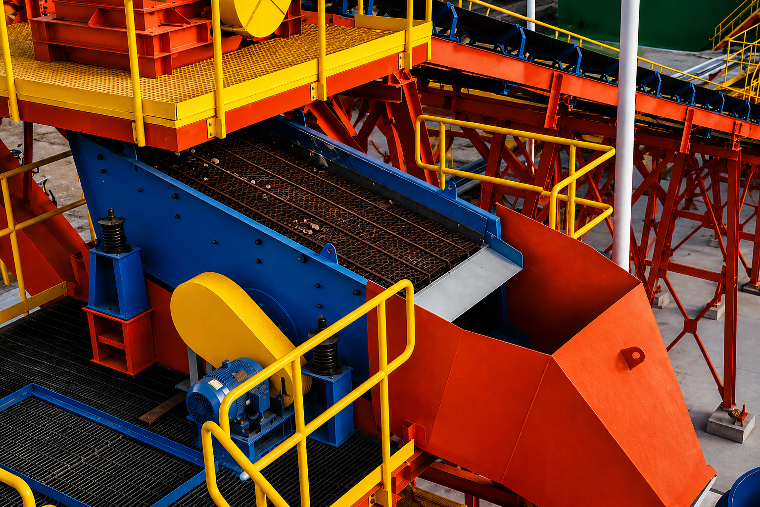 Zarandas vibratorias — equipos mineros e industriales ALYABE